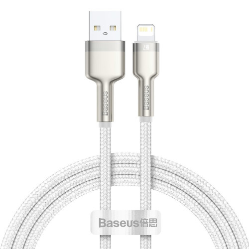 Baseus Cafule Metal Lightning 2.4A 2m White (CALJK-B02)