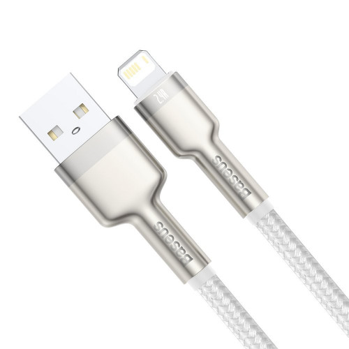 Baseus Cafule Metal Lightning 2.4A 2m White (CALJK-B02)