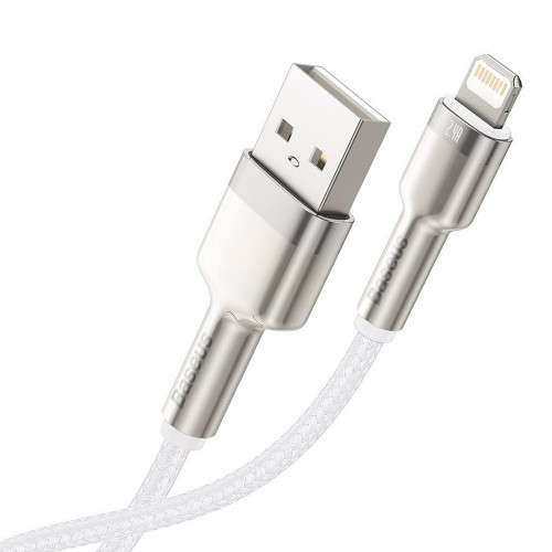Baseus Cafule Metal Lightning 2.4A 2m White (CALJK-B02)