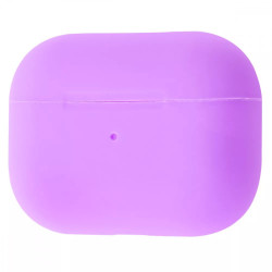 Чохол-накладка (силіконовий) Apple AirPods Pro Silicone Case with Carabine Light Purple