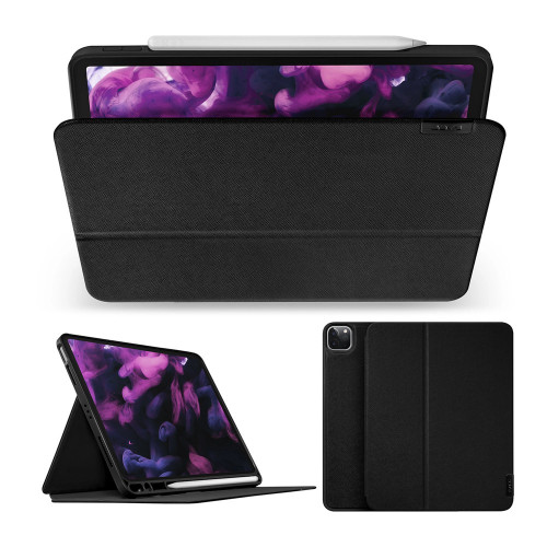 Чехол-книжка (кожанный) Apple iPad Pro 11" 2021/2020/2018/Air 10.9" Laut PRESTIGE Folio Black (L_IPP21S_PR_BK)