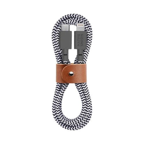 Native Union Belt Cable USB-C to Lightning 1.2m Zebra (BELT-KV-CL-ZEB-2)