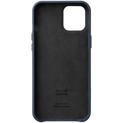Чехол-накладка (кожаный) Apple iPhone 12 Pro Max Native Union Clic Classic Case Indigo (CCLAS-BLU-NP20L)