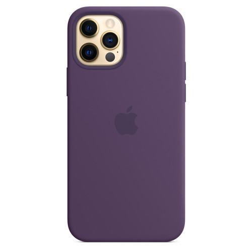 Чехол-накладка (силиконовый) для iPhone 12/12 Pro Silicone Case with MagSafe High Copy Amethyst