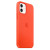 Чехол-накладка (силиконовый) для iPhone 12/12 Pro Silicone Case with MagSafe High Copy Electric Orange
