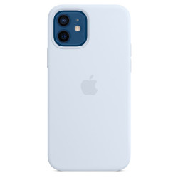 Чехол-накладка (силиконовый) для iPhone 12/12 Pro Silicone Case with MagSafe High Copy Cloud Blue