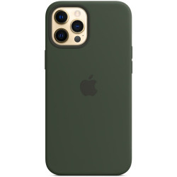 Чехол-накладка (силиконовый) для iPhone 12 Pro Max Silicone Case with MagSafe High Copy Cyprus Green