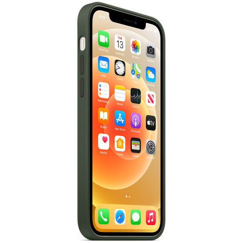 Чехол-накладка (силиконовый) для iPhone 12 Pro Max Silicone Case with MagSafe High Copy Cyprus Green