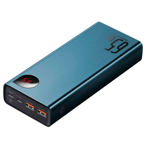 Baseus Adaman Metal Digital Display QC3.0 PD3.0 20000 mAh 65W Blue (PPIMDA-D03)
