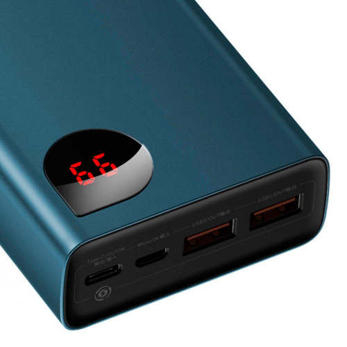 Baseus Adaman Metal Digital Display QC3.0 PD3.0 20000 mAh 65W Blue (PPIMDA-D03)
