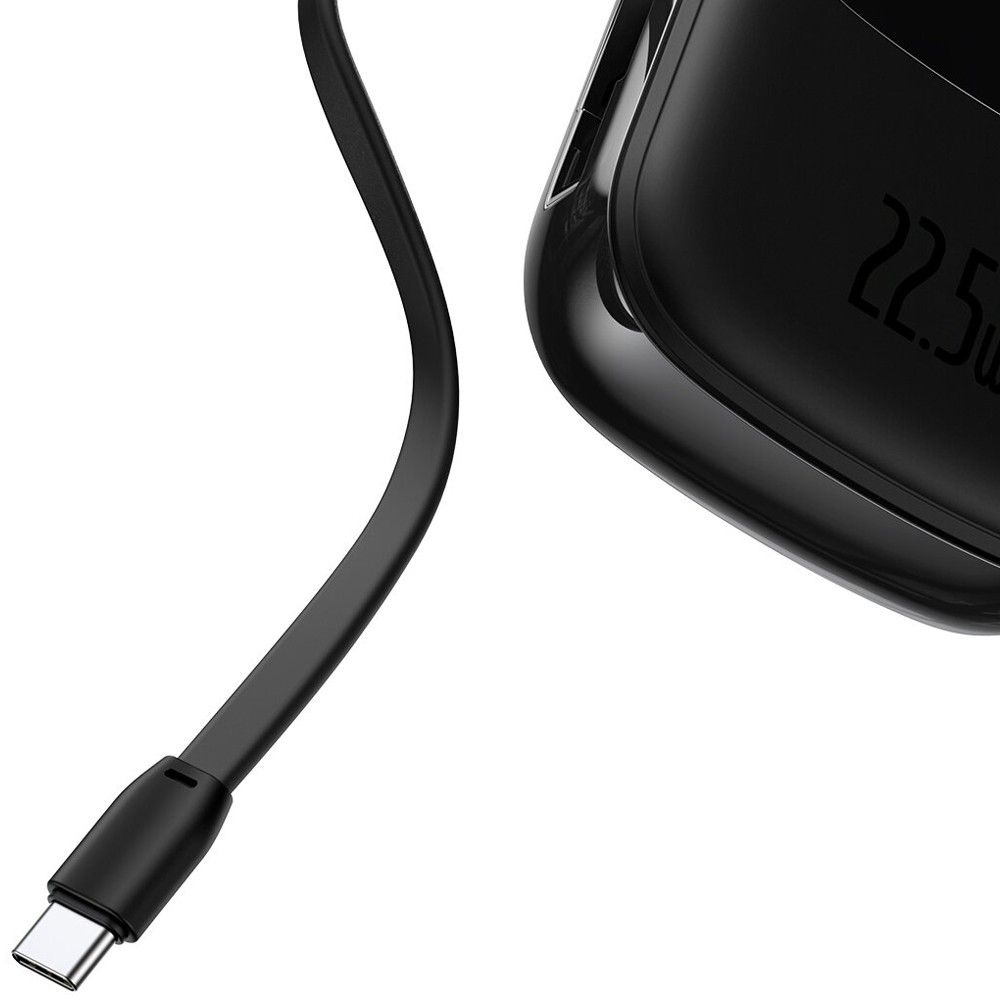 Baseus QPow Digital Display 22.5W 20000 mAh with Type-C Cable Black (PPQD-I01)