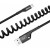 Baseus Fish Eye Spring Data Lightning 2A 1m Black (CALSR-01)