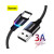 Baseus Halo Data Type-C 3A 1m Black (CATGH-B01)