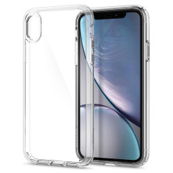 Чохол-накладка (силіконовий) для Apple iPhone XR Spigen Ultra Hybrid Crystal Clear (064CS24873)