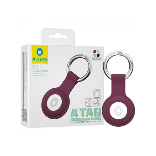 Брелок (силиконовый) для AirTag Blueo Liquid Silicone Protector Case Raspberry