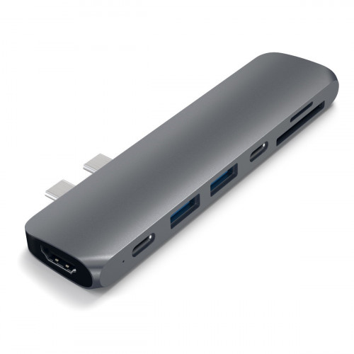 Satechi Aluminum Type-C Pro Hub Adapter Space Gray (ST-CMBPM)