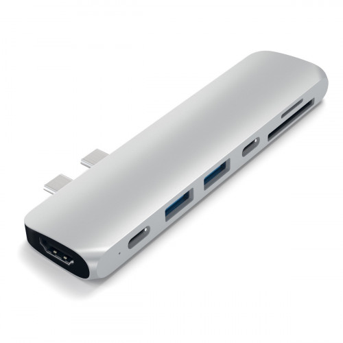Satechi Aluminum Type-C Pro Hub Adapter Silver (ST-CMBPS)