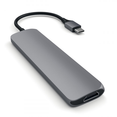Satechi Aluminum Type-C Slim Multi-Port Adapter 4K Space Gray (ST-CMAM)