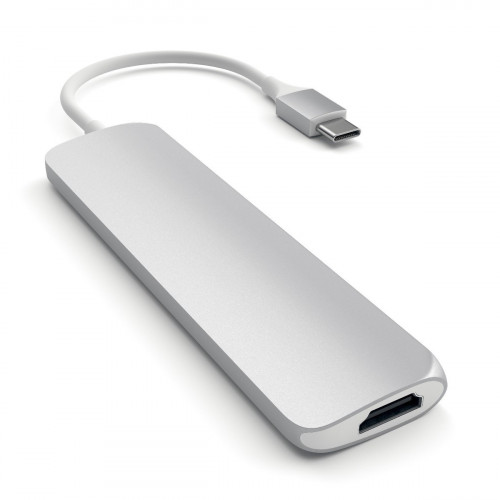 Satechi Aluminum Type-C Slim Multi-Port Adapter 4K Silver (ST-CMAS)