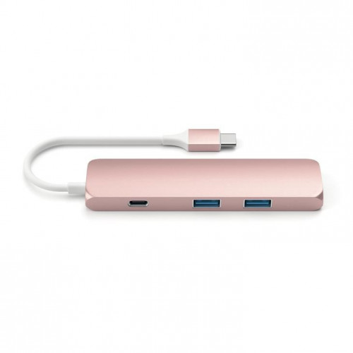 Satechi Aluminum Type-C Slim Multi-Port Adapter 4K Rose Gold (ST-CMAR)
