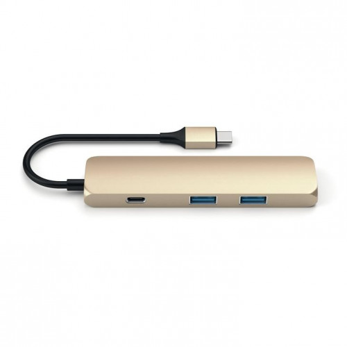 Satechi Aluminum Type-C Slim Multi-Port Adapter 4K Gold (ST-CMAG)
