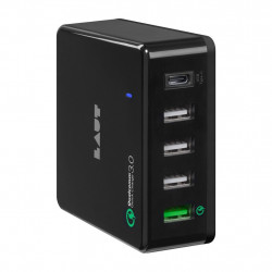 LAUT QUINT-X2 multi port Desktop Charger Black (LAUT_QX2_UK_BK)