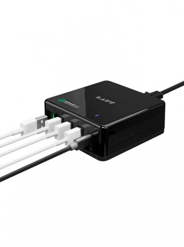 LAUT QUINT-X2 multi port Desktop Charger Black (LAUT_QX2_UK_BK)