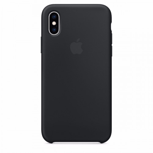 Чохол-накладка (силіконовий) для iPhone XS Silicone Case High Copy Black