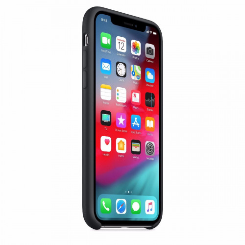 Чохол-накладка (силіконовий) для iPhone XS Silicone Case High Copy Black