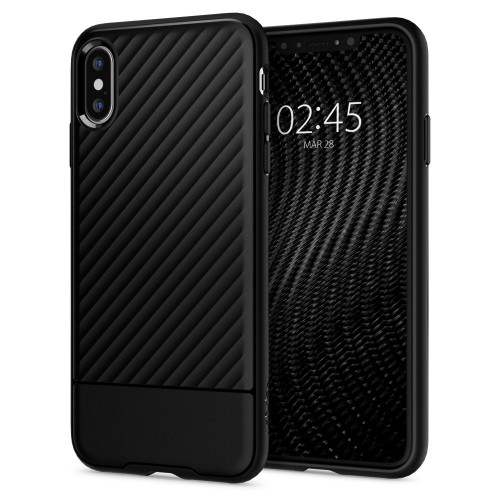 Чохол-накладка (силіконовий) Apple iPhone XS Spigen Core Armor Black (063CS24941)