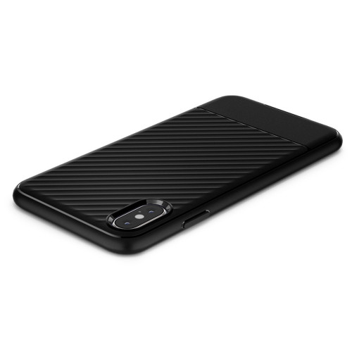 Чохол-накладка (силіконовий) Apple iPhone XS Spigen Core Armor Black (063CS24941)