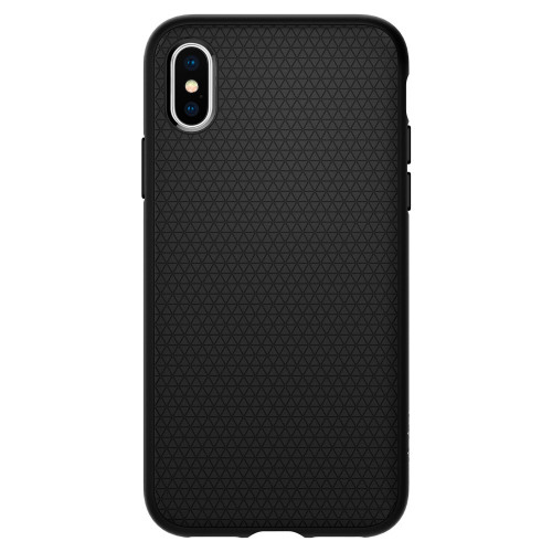 Чохол-накладка (силіконовий) Apple iPhone XS Spigen Liquid Air Matte Black (063CS25114)