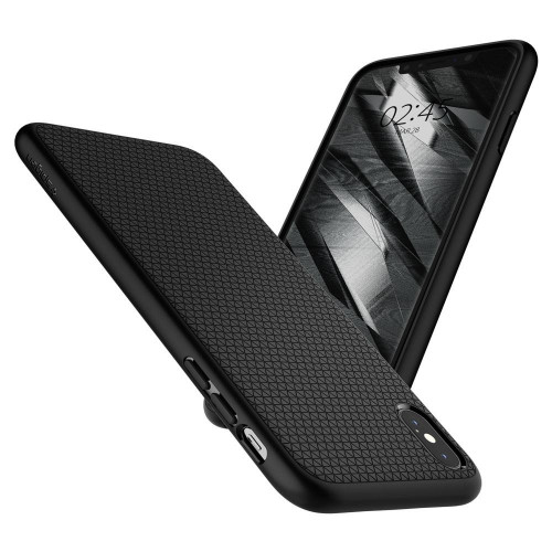 Чехол-накладка (силиконовый) Apple iPhone XS Max Spigen Liquid Air Matte Black (065CS25126)