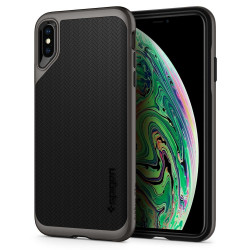 Чохол-накладка (силіконовий) Apple iPhone XS Max Spigen Neo Hybrid Gunmetal (065CS24838)