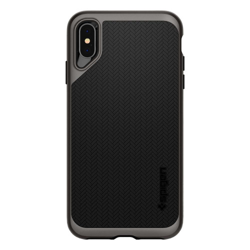 Чехол-накладка (силиконовый) Apple iPhone XS Max Spigen Neo Hybrid Gunmetal (065CS24838)