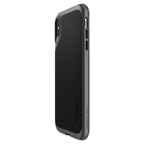 Чехол-накладка (силиконовый) Apple iPhone XS Max Spigen Neo Hybrid Gunmetal (065CS24838)
