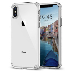 Чохол-накладка (силіконовий) Apple iPhone XS Spigen Ultra Hybrid Crystal Clear (063CS25115)