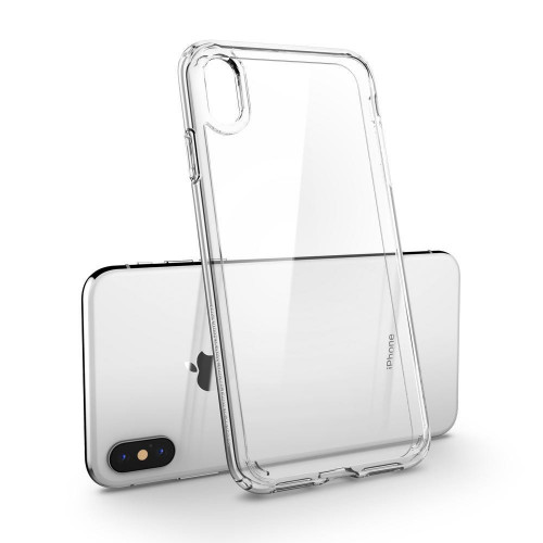 Чохол-накладка (силіконовий) Apple iPhone XS Spigen Ultra Hybrid Crystal Clear (063CS25115)