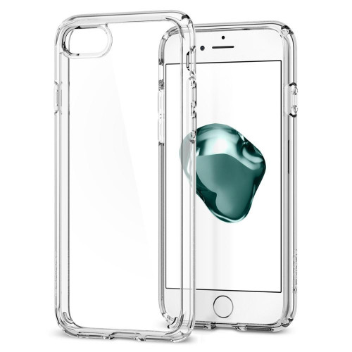 Чохол-накладка (силіконовий) для Apple iPhone 8/7 Spigen Ultra Hybrid 2 Crystal Clear (042CS20927)