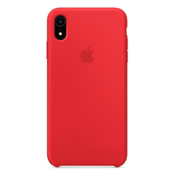 Чохол-накладка (силіконовий) для iPhone XR Silicone Case High Copy RED