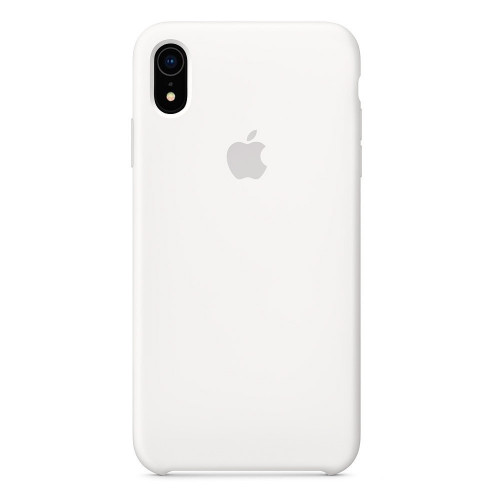 Чехол-накладка (силиконовый) для iPhone XR Silicone Case High Copy White
