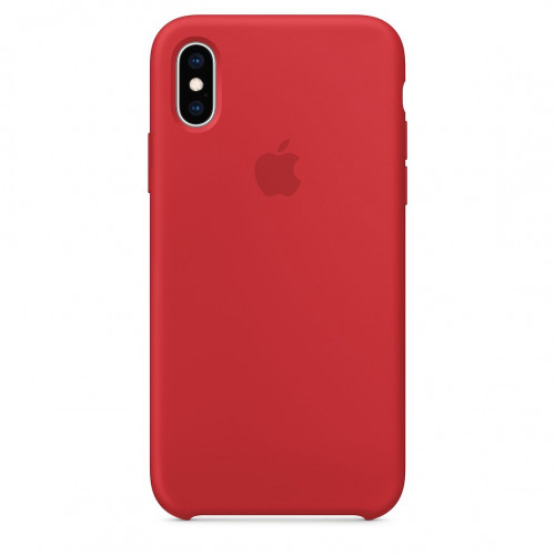 Чехол-накладка (силиконовый) Apple iPhone XS Silicone Case (PRODUCT)RED (MRWC2)