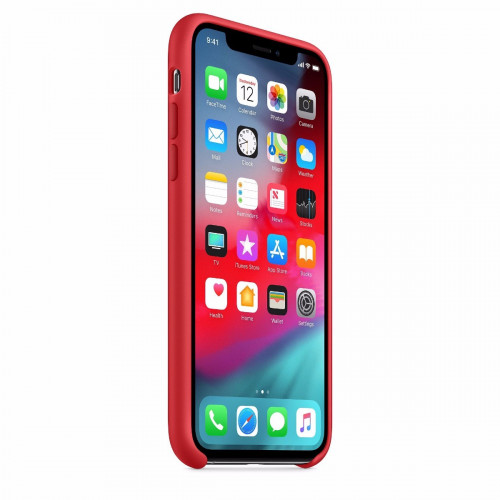 Чехол-накладка (силиконовый) Apple iPhone XS Silicone Case (PRODUCT)RED (MRWC2)