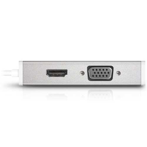 Macally Mini DisplayPort to HDMI/VGA/DVI 4K Adapter (MD-3N1-4K)