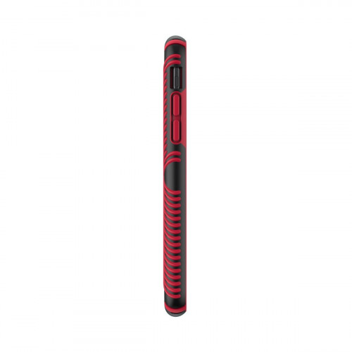 Чехол-накладка (пластиковый) Apple iPhone X Speck Presidio Grip Black/Dark Poppy Red (SP-103131-C305)