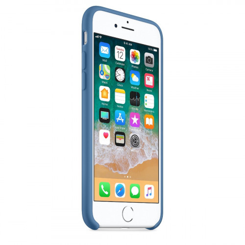 Чохол-накладка (силіконовий) для Apple iPhone 8/7 Silicone Case Denim Blue (MRFR2)