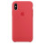 Чохол-накладка (силіконовий) для Apple iPhone X Silicone Case Red Raspberry (MRG12)