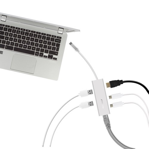 Macally USB-C to 2x USB-A/USB-C/4K HDMI/Ethernet (UCDOCK)