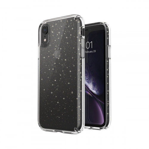 Чехол-накладка (пластиковый) Apple iPhone XR Speck Presidio Clear/Gold Glitter (SP-117068-5636)