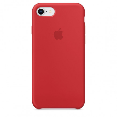 Чехол-накладка (силиконовый) для iPhone 8/7 Silicone Case High Copy RED